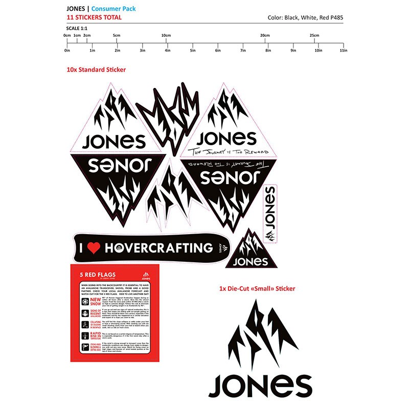 Jones Snowboards Sticker Pack